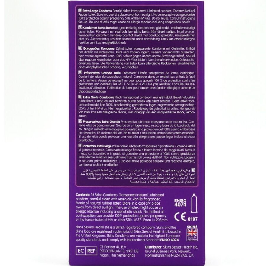 SKINS - Extra Large Premium Prezervative Pachet 16 4 img 213387 27831f0b53968aa17aeba6939b1998ac 1