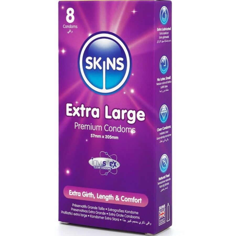 SKINS - Extra Large Premium Prezervative Pachet 8 2 img 213391 9d095beee3c7464a538bbb5ca355f873 1