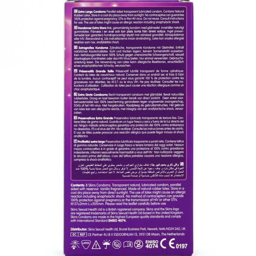 SKINS - Extra Large Premium Prezervative Pachet 8 4 img 213392 3ac99d303dacc41c105676a6dbee4e7e 1