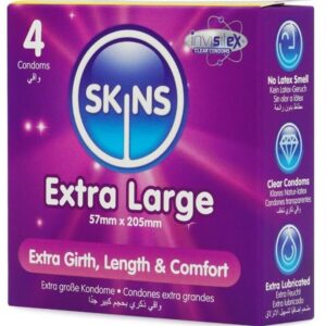Skins-Extra Large Premium Prezervative Pachet 4-Latex - imagine 3
