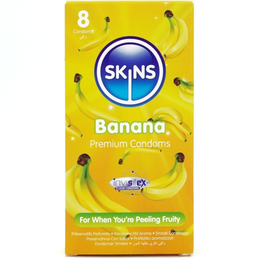 SKINS - Prezervative Premium Aromă de Banane Pachet 8 1 img 213429 56ad11716a4633a81ed557b62a85c84f 1