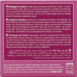 Skins-Bubblegum Premium Prezervative Pachet 4 - imagine 3