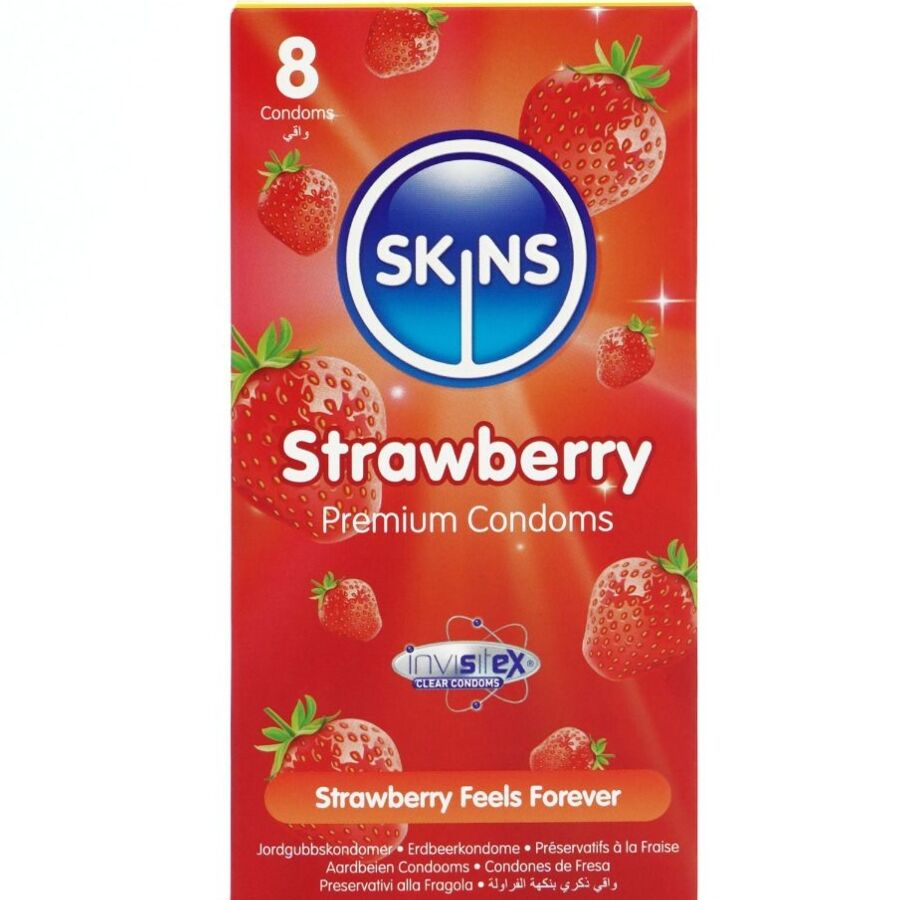 SKINS - Prezervative Premium Căpșuni Pachet 8 1 img 213456 65c0a1a7e8ae1c7cb0152682d3df053c 1
