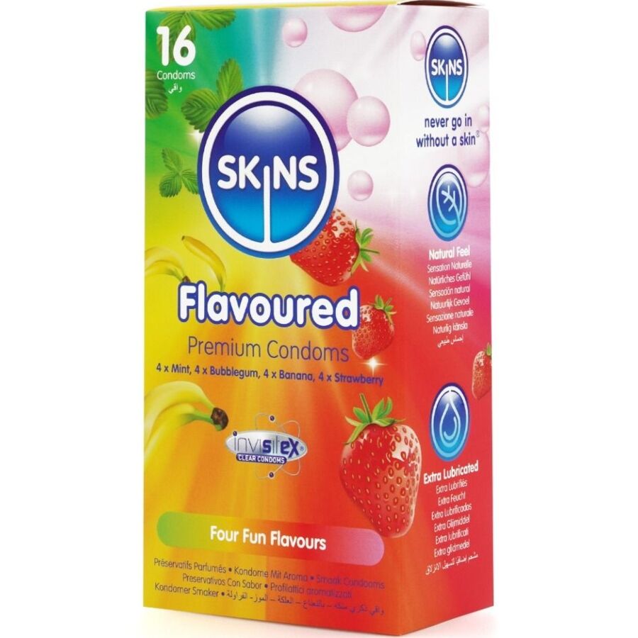 SKINS - Pachet Prezervative Premium cu Arome Multiple, 16 Buc 2 img 213466 9224b4b7645d0359d1f11077f4e5f2bb 1