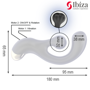 Ibiza Technology-Stimulator Vibrator Rotativ-Silicon, 10 Trepte 11 Ibiza Technology-Stimulator Vibrator Rotativ-Silicon, 10 Trepte - imagine 4