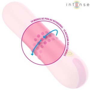 Intense Fun Toys-Barbara Vibrator Rotativ cu Bile-Silicon, 10 12 Intense Fun Toys-Barbara Vibrator Rotativ cu Bile-Silicon, 10 - imagine 4
