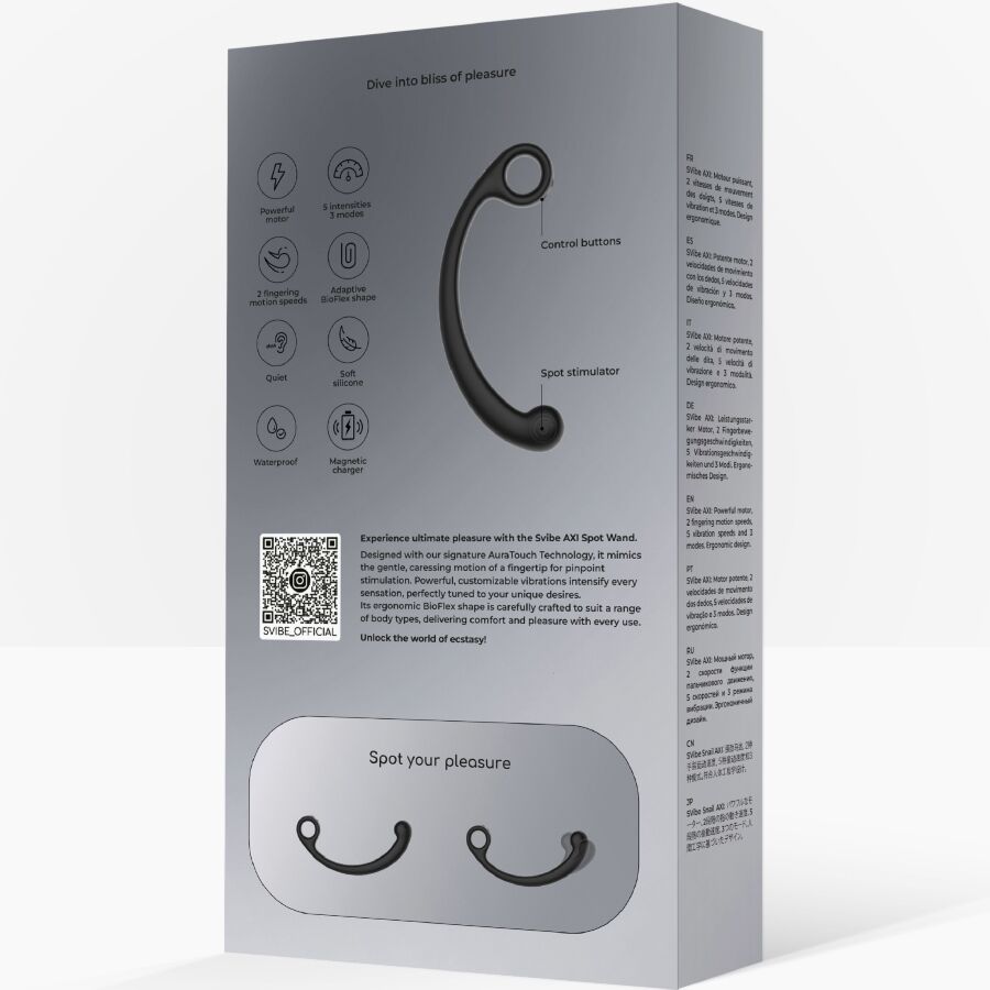 Snail Vibe-Axi Baston de Masaj Vibrator Negru-5 Trepte, Waterproof 3 img 213726 fcc6e86ac170e4647ef92ec0b3155636 1