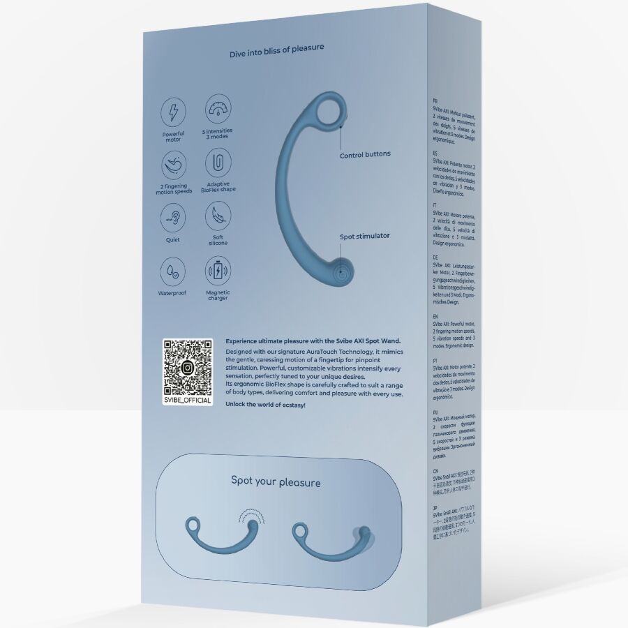Snail Vibe-Axi Baghetă de Masaj Vibrantă Albastră-5 Trepte 7 img 213734 d06644cb84366f2b84d1cf9e1797de5a 1