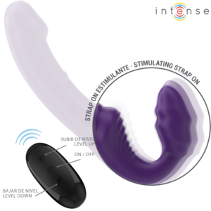 Intense Remote Control-Jill Double Vibrator 20 cm Violet - imagine 4