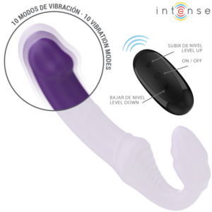 Intense Remote Control-Jill Double Vibrator 20 cm Violet - imagine 5