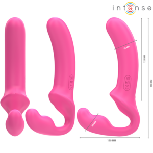 Intense Remote Control-Amy Dublu Vibrator 20 cm Roz - imagine 3