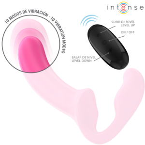 Intense Remote Control-Amy Dublu Vibrator 20 cm Roz - imagine 5