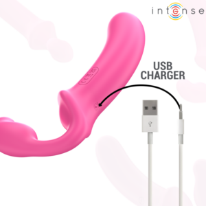 Intense Remote Control-Amy Dublu Vibrator 20 cm Roz - imagine 7