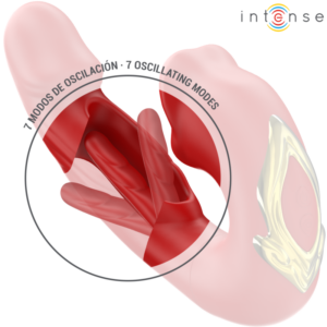 Intense High Tech-Nathy Dublu Vibrator cu Gură Stimulatoare - imagine 4