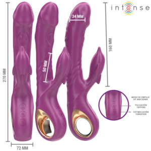 Intense High Tech-Halle Vibrator Multifuncțional cu Limbă - imagine 3