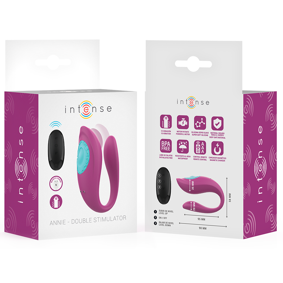 Intense Remote Control-Annie Vibrator U-shaped și Stimulator 8 img 214092 9c8595e71f19b9198d4cc98ecb67c843 1