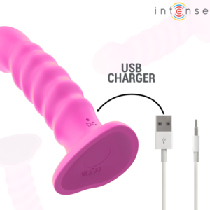 Intense Remote Control-Cindy Vibrator Mărime L Design Spiralat 14 Intense Remote Control-Cindy Vibrator Mărime L Design Spiralat - imagine 6