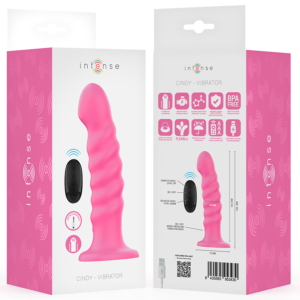 Intense Remote Control-Cindy Vibrator Mărime L Design Spiralat 16 Intense Remote Control-Cindy Vibrator Mărime L Design Spiralat - imagine 8