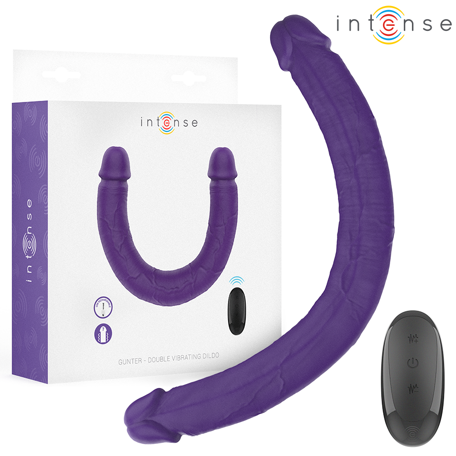 Intense Remote Control-Gunter Dildo Dublu Vibrator 40 cm Mov
