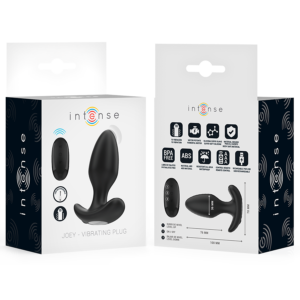 Intense Anal Toys-Joey Plug Anal 10 Vibrații Negru - imagine 7
