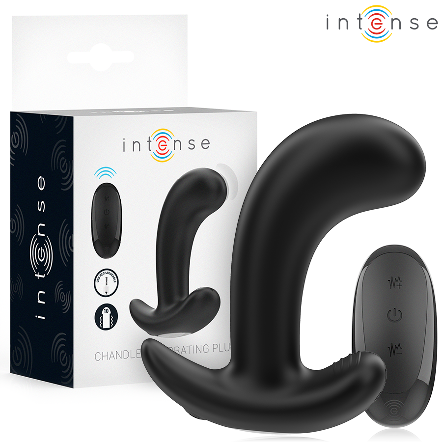 Intense Anal Toys-Chandler Dop Anal 10 Vibrații Negru