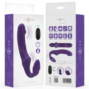 Intense Remote Control-Jill Double Vibrator 20 cm Violet - imagine 8