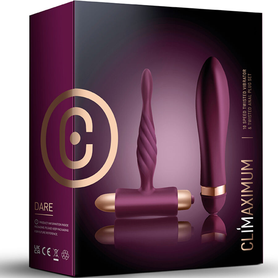 Climaximum-Dare Kit Twisted Vibrator + Plug Anal 3 img 214221 7b7c3f427308fe5e7aa0db073cb2bd4a 1
