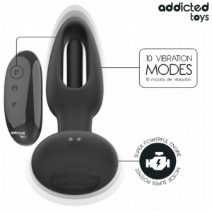 Addicted Toys - Dop Anal cu Limbă Vibrantă și Telecomandă 12 Addicted Toys - Dop Anal cu Limbă Vibrantă și Telecomandă - imagine 5
