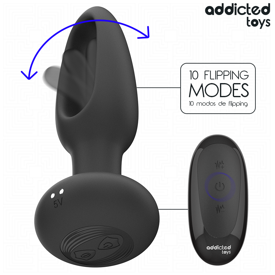 Addicted Toys - Dop Anal cu Limbă Vibrantă și Telecomandă 7 img 214338 b9bcf3ff81b8916a1dd7846027a42449 1