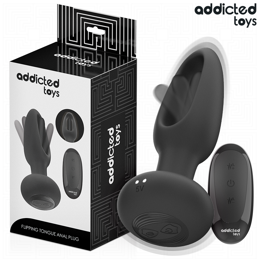 Addicted Toys - Dop Anal cu Limbă Vibrantă și Telecomandă 1 img 214339 36295676db20d1cb6632a6fe41b63d2e 1