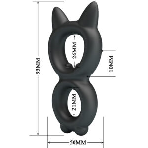 Crazy Bull-Toran Dublu Inel din Silicon Model 20-Waterproof - imagine 6