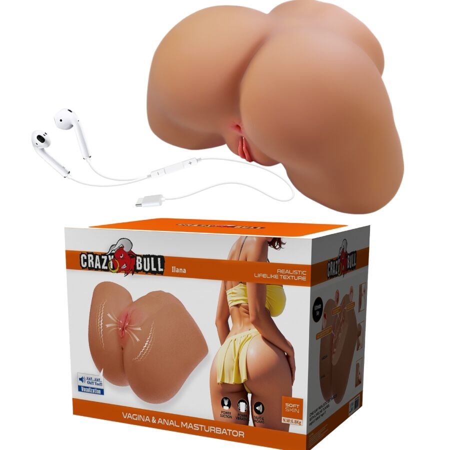Crazy Bull-Ilana Masturbator Fesă Realistă cu Vibrații, Sucțiune 2 img 215623 b422d6250c324a6faaca05d56bc5f10f 1