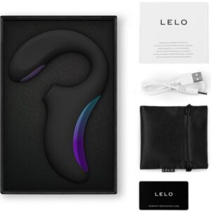 Lelo-Enigma Double Sonic Vibrator A-spot Negru-7 Trepte, App 8 Lelo-Enigma Double Sonic Vibrator A-spot Negru-7 Trepte, App - imagine 3