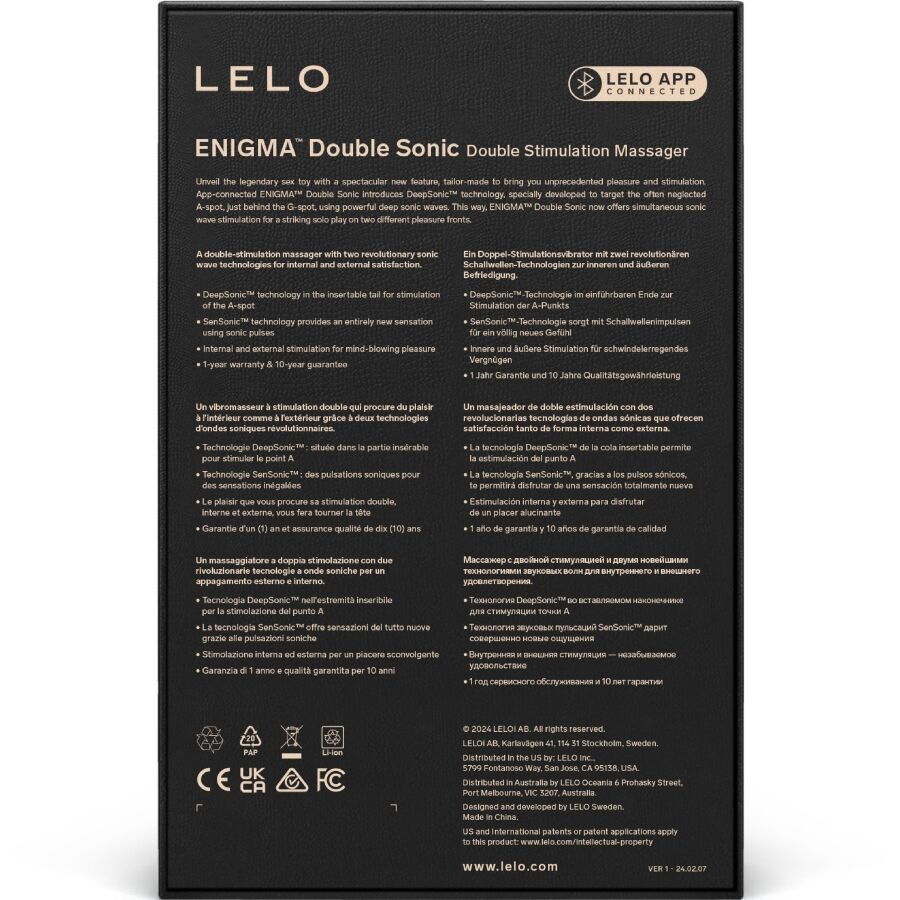 Lelo-Enigma Double Sonic Vibrator A-spot Negru-7 Trepte, App 5 img 216174 a909524c463287dbf0cb9f7be49bfc85 1