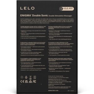 Lelo-Enigma Double Sonic Vibrator A-spot si Clitoral Cyber 10 Lelo-Enigma Double Sonic Vibrator A-spot si Clitoral Cyber - imagine 5