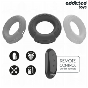Addicted Toys - Inel Vibrant cu Efect de Încălzire și Telecomandă - imagine 7