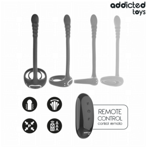 Addicted Toys - P-spot Inel Vibrator pentru Penis cu Telecomandă - imagine 6