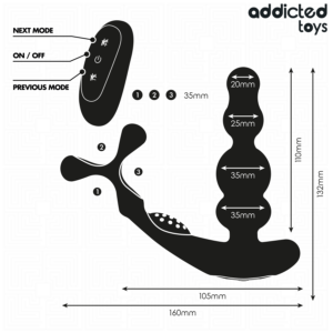 Addicted Toys - Masajer Prostatic Rotativ cu Telecomandă 14 Addicted Toys - Masajer Prostatic Rotativ cu Telecomandă - imagine 6
