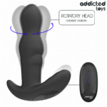 Addicted Toys-Plug Anal Rotativ Vibrant cu Telecomandă-Silicon · Jucarii Anale