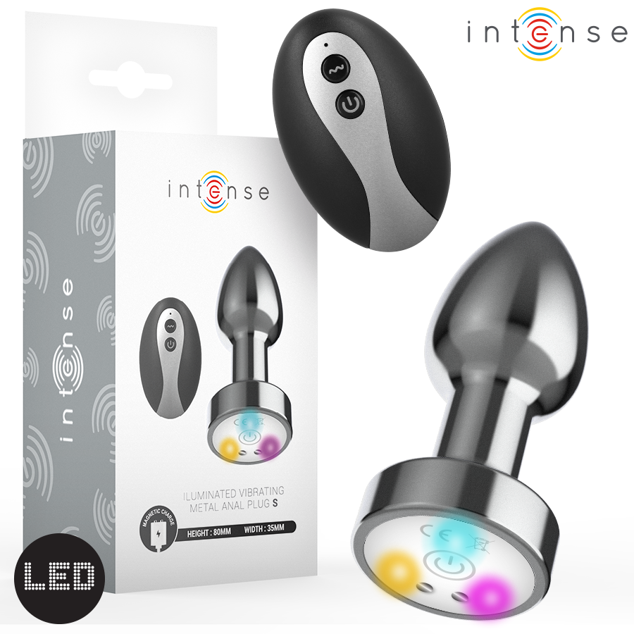 Intense Anal Toys-Plug Anal Metalic Vibrator cu Lumini Led si 1 img 216426 878b4be9a0dedbb9c2e8fec7ca89b0e3 1