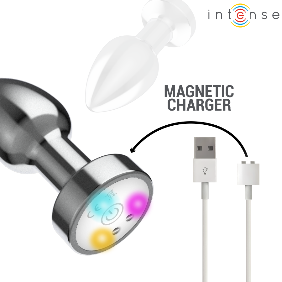 Intense Anal Toys-Plug Anal Metalic Vibrator cu Lumini Led si 6 img 216427 1c3111aa73a9c061b21ed78b7e095601 1