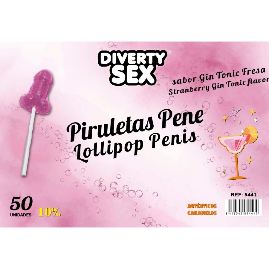Diablo Goloso-50 Acadele Penis Gin Tonic Aromă Căpșuni 10% Alcool 1 img 216776 5e3f6b2562d987f0d036661b880866a1 1
