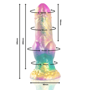 Epic-Iris Dildo cu Testicule Curcubeu ale Plăcerii-Silicon 12 Epic-Iris Dildo cu Testicule Curcubeu ale Plăcerii-Silicon - imagine 4