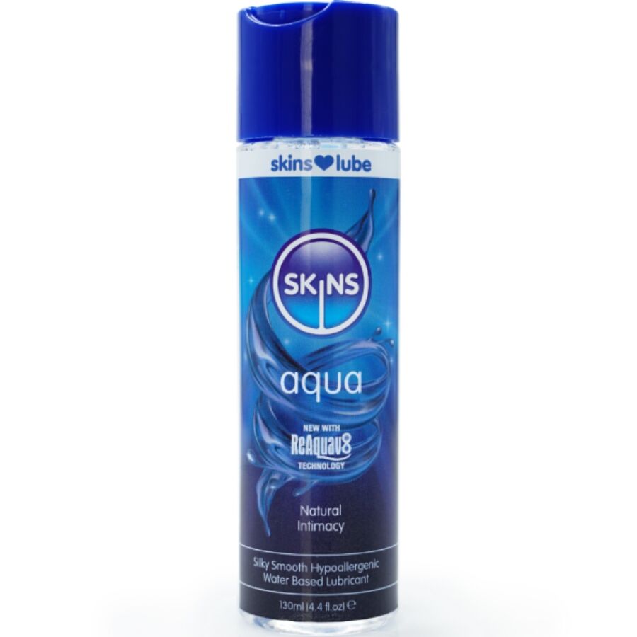 SKINS - Aqua Lubrifiant pe Bază de Apă 130 ml 1 img 217158 ee8b222114429d2d0d4c6d153799c8b9 1