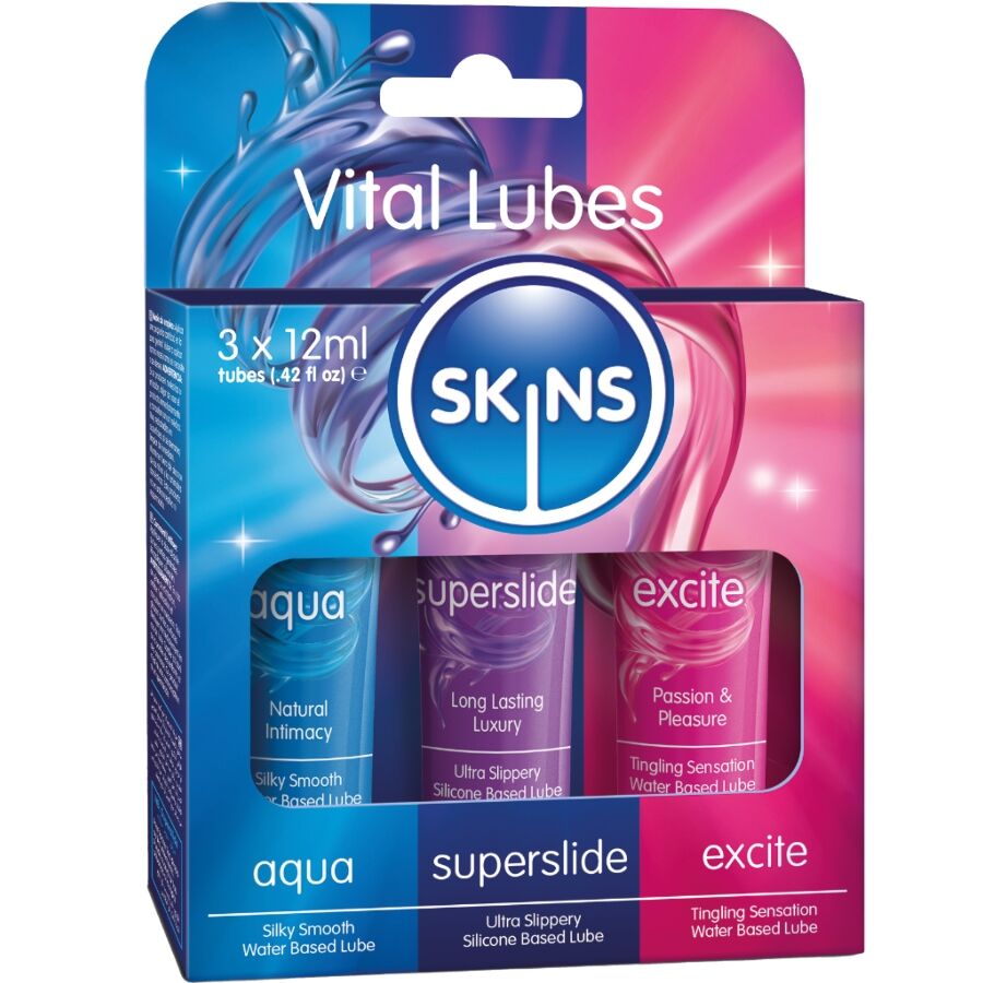 Skins-Kit Vital Lubrifianți Aqua, Superslide & Excite 3 X 12 ml 1 img 217164 f44d96dde0d76b4beabbaf37bd51ea91 1