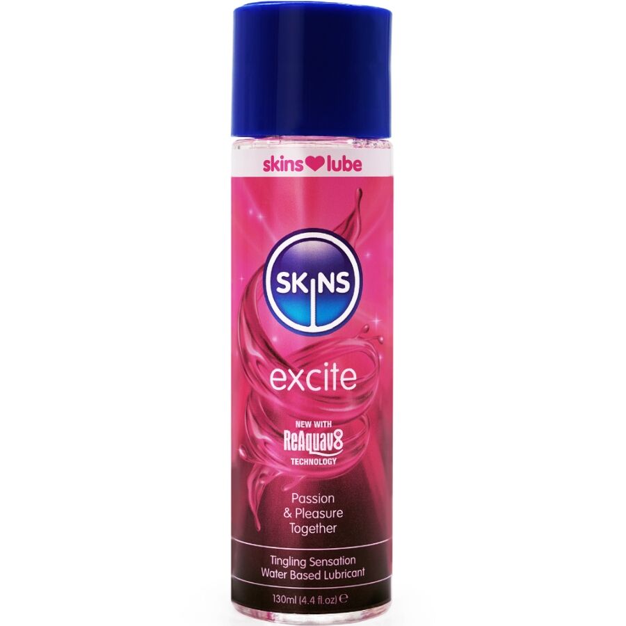 Skins-Excite Lubrifiant pe Bază de Apă 130 ml 1 img 217172 b1886911c959f131a136bb25e24321bc 1