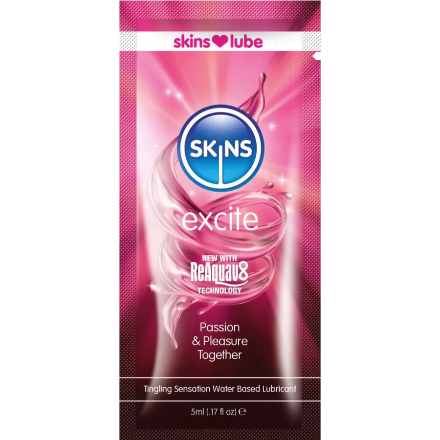 SKINS - Excite Lubrifiant pe Bază de Apă Monodoză 5 ml 1 img 217174 50e65308f24c933d4c046cba8d63f4a1 1
