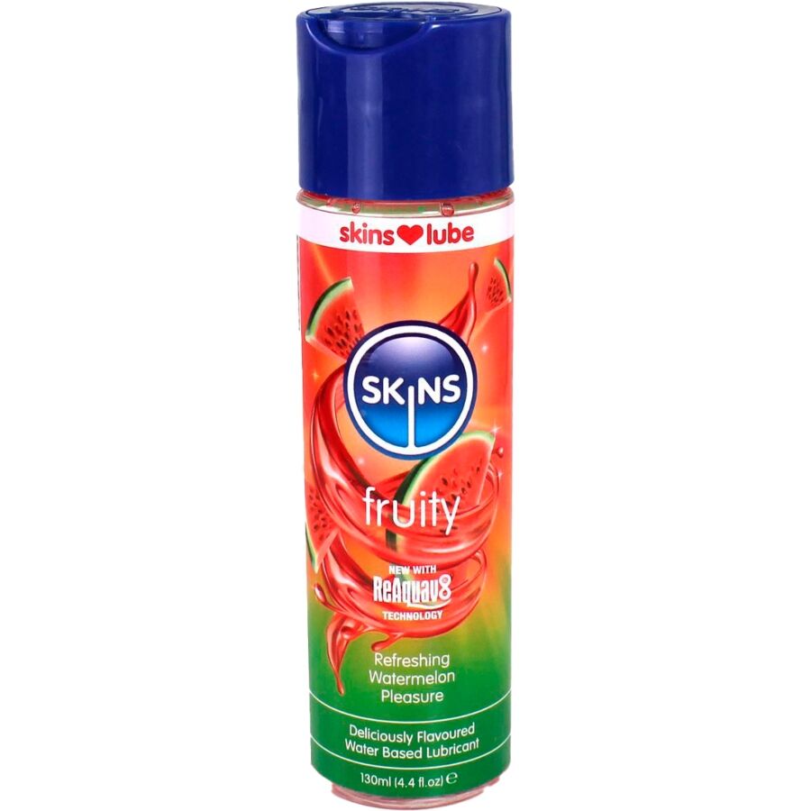 SKINS - Lubrifiant pe Bază de Apă Fruity Pepene Verde 130 ml 1 img 217177 d8f59643bf276cad9eee67c668b7cd26 1