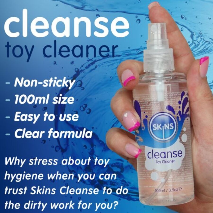 SKINS - Spray de Curățare pentru Jucării Sexuale 100 ml 2 img 217187 eeef75b612af1442efb35a47b24e9599 1