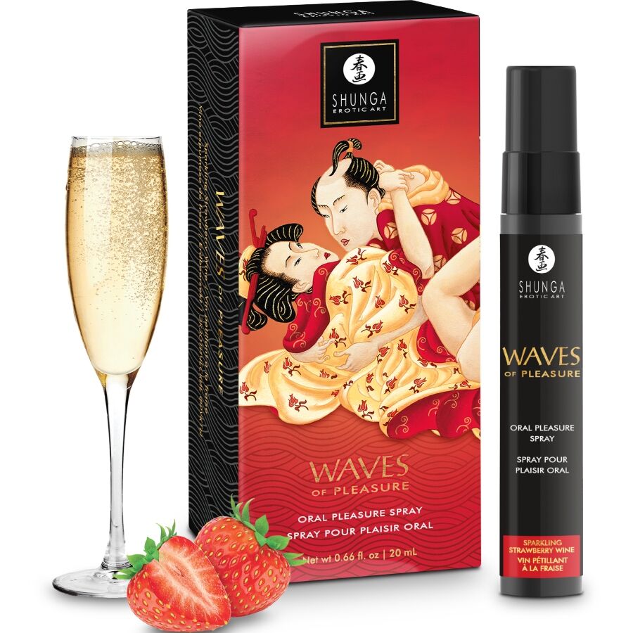 Shunga - Waves Pleasure Spray Oral Seducător Căpșuni 20 ml 1 img 217205 d1ee5f8a4288ae78d703130affdf9e68 1